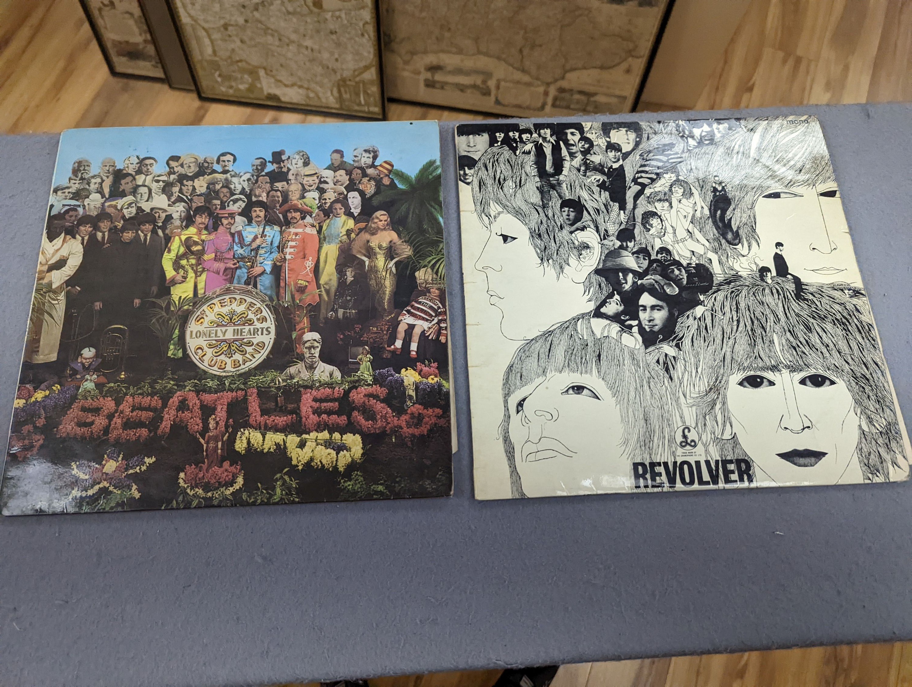 A group of Beatles and related vinyl LP's